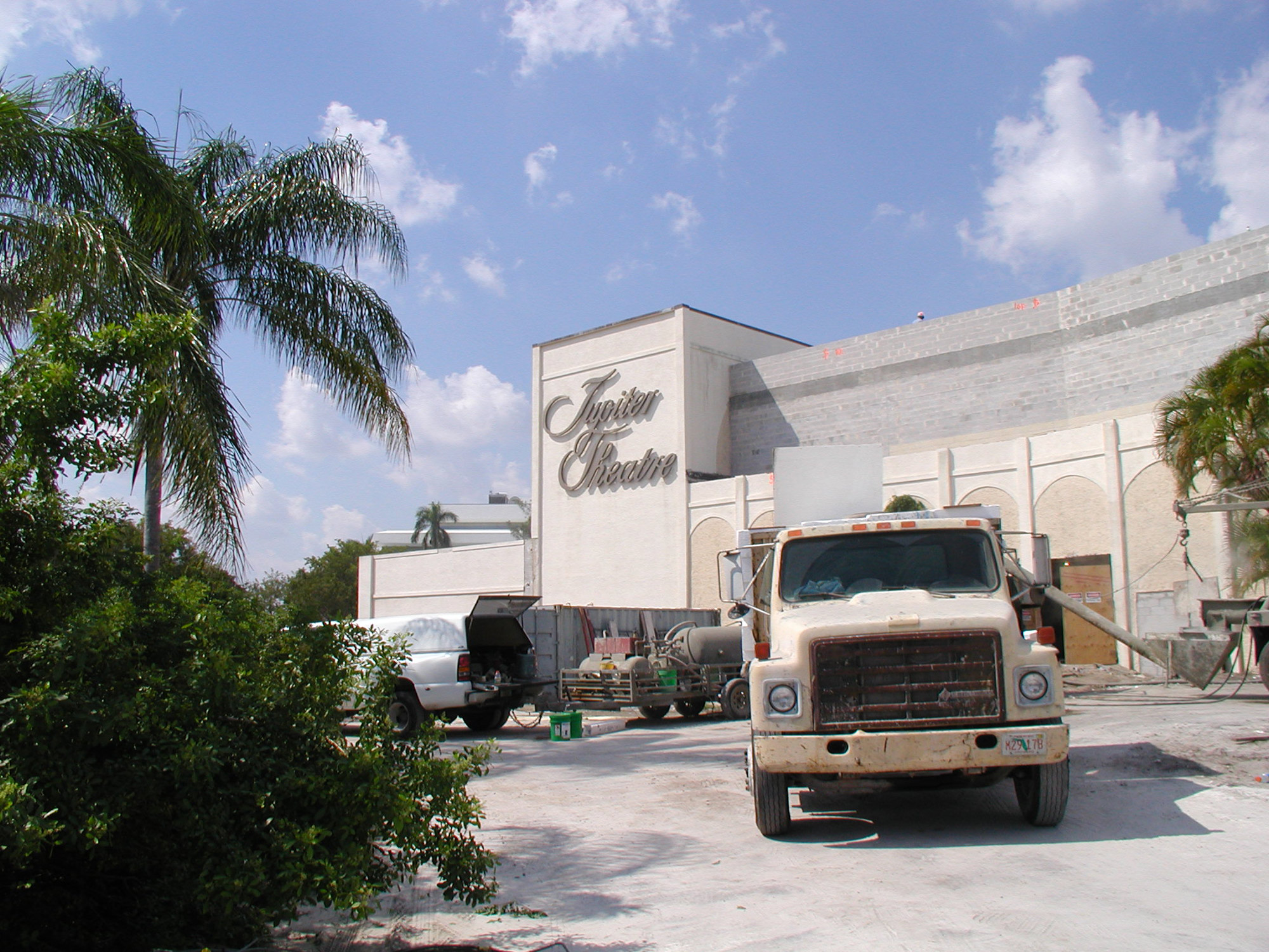 Construction photos of theatre from the 2003 renovation
